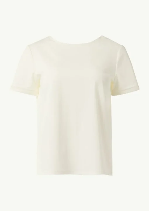 Fließendes T-Shirt mit Rücken-Detail