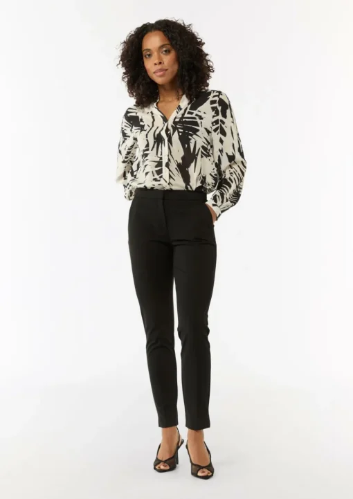 Gemusterte Bluse im Relaxed Fit