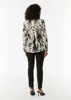 Gemusterte Bluse im Relaxed Fit