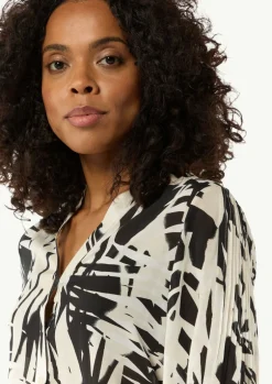 Gemusterte Bluse im Relaxed Fit