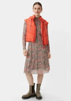 Gemustertes Kleid aus Mesh
