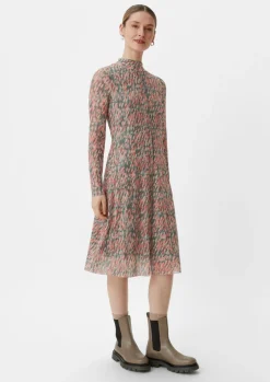 Gemustertes Kleid aus Mesh