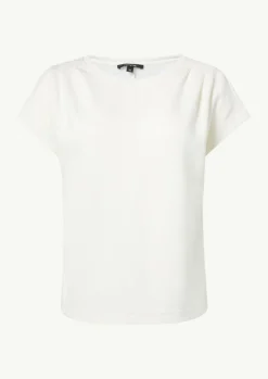 Gerafftes T-Shirt aus Scuba