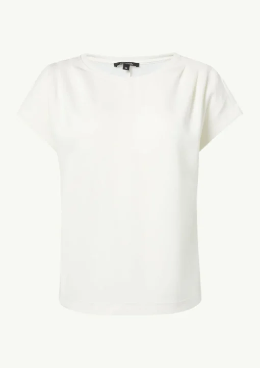 Gerafftes T-Shirt aus Scuba