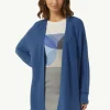 Gerippte Strickjacke im Relaxed Fit