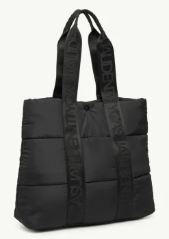 Gesteppter Shopper mit Logo-Details
