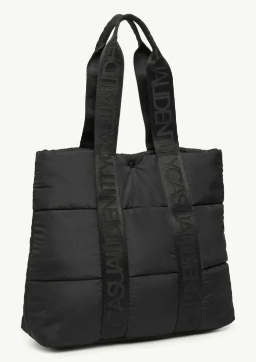 Gesteppter Shopper mit Logo-Details