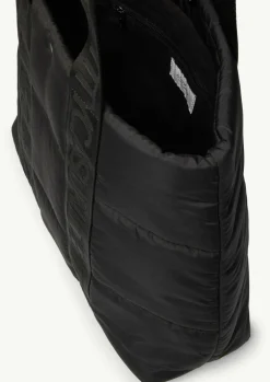 Gesteppter Shopper mit Logo-Details