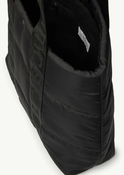 Gesteppter Shopper mit Logo-Details