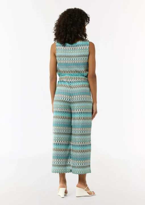 Gestrickte Culotte mit Wide Leg und Elastikbund