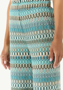 Gestrickte Culotte mit Wide Leg und Elastikbund