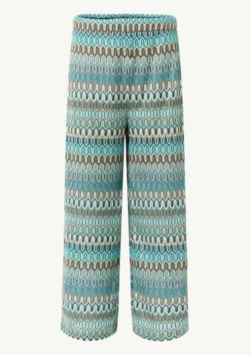 Gestrickte Culotte mit Wide Leg und Elastikbund