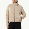 Glänzende Jacke mit Steppung