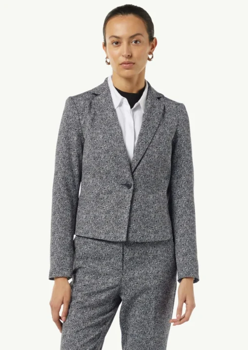 Jacquard-Blazer mit Reverskragen