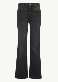 Jeans mit Flared Leg und Schmuck-Detail