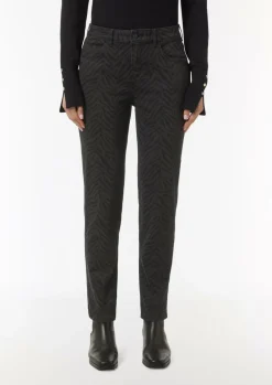 Jeans-Hose mit All-over-Print