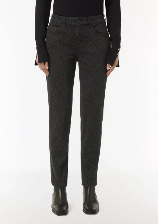 Jeans-Hose mit All-over-Print