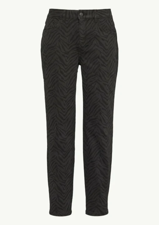 Jeans-Hose mit All-over-Print