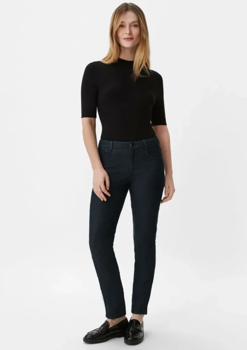 Jeans-Hose mit Slim Leg