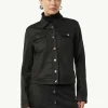 Jeansjacke mit Coating