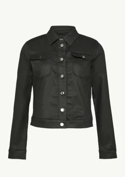 Jeansjacke mit Coating