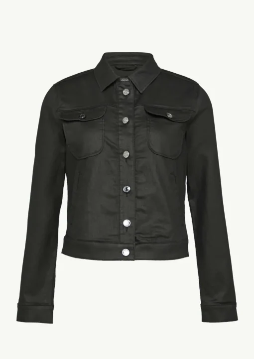 Jeansjacke mit Coating