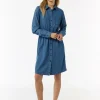 Jeanskleid mit Hemdkragen