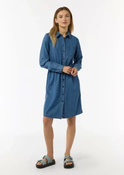 Jeanskleid mit Hemdkragen