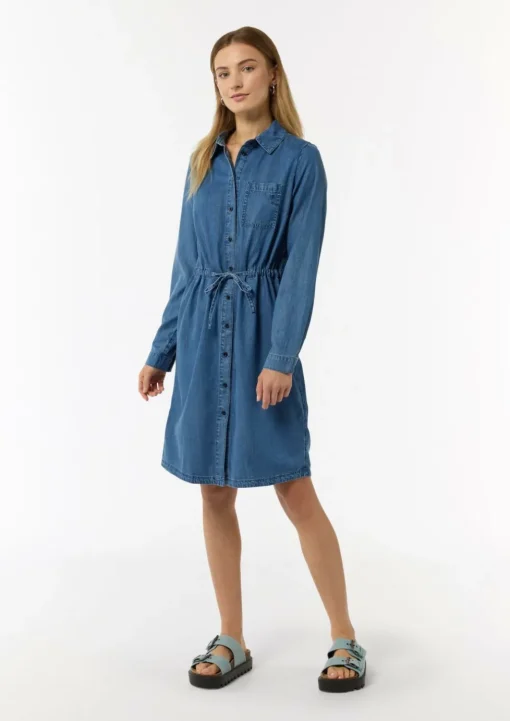 Jeanskleid mit Hemdkragen