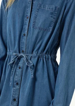 Jeanskleid mit Hemdkragen