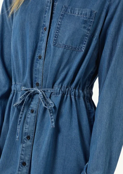 Jeanskleid mit Hemdkragen