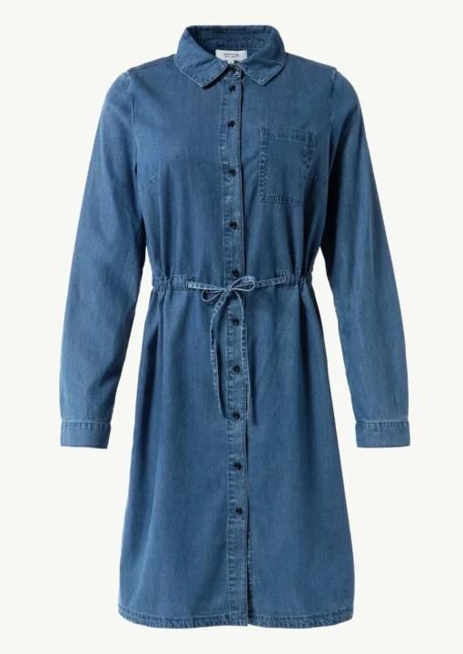 Jeanskleid mit Hemdkragen