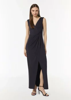 Jersey-Kleid in Wickel-Optik