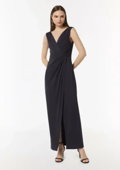 Jersey-Kleid in Wickel-Optik