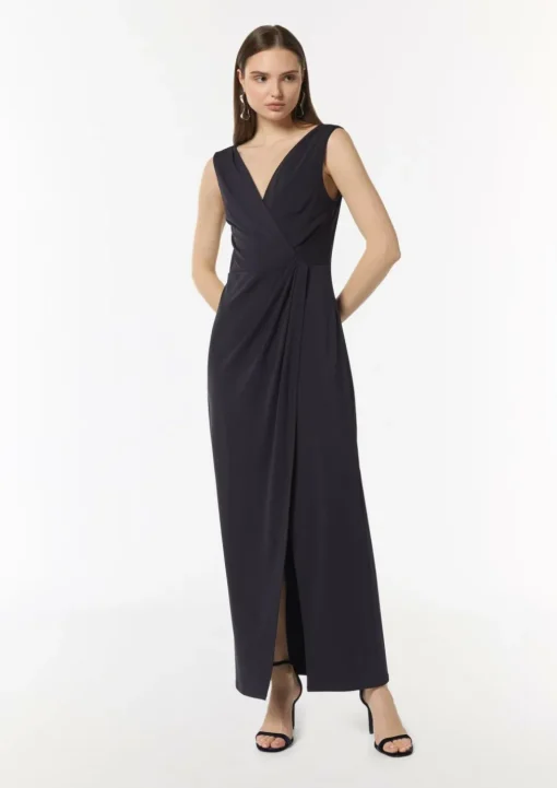 Jersey-Kleid in Wickel-Optik