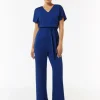Jersey-Overall mit Taillengürtel im Loose Fit