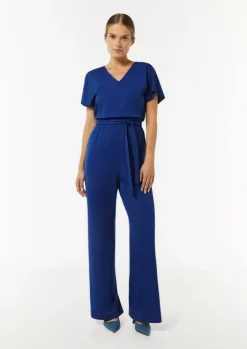 Jersey-Overall mit Taillengürtel im Loose Fit