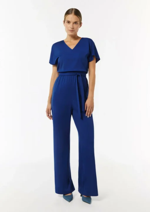 Jersey-Overall mit Taillengürtel im Loose Fit