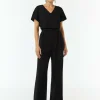Jersey-Overall mit Taillengürtel im Loose Fit