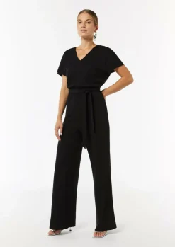 Jersey-Overall mit Taillengürtel im Loose Fit