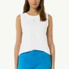 Jersey-Top mit Logo-Print