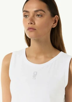 Jersey-Top mit Logo-Print