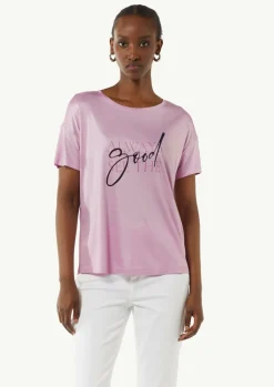 Jersey-T-Shirt im Relaxed Fit mit Front-Print