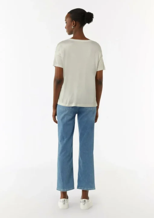 Jersey-T-Shirt im Relaxed Fit mit Front-Print