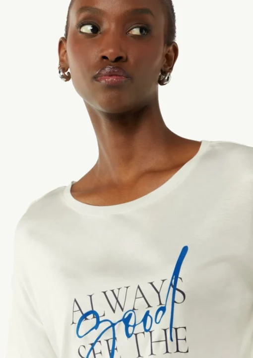 Jersey-T-Shirt im Relaxed Fit mit Front-Print