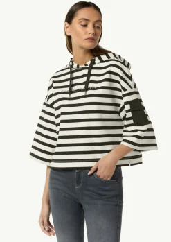 Kapuzen-Sweatshirt im Relaxed Fit mit Folienprint