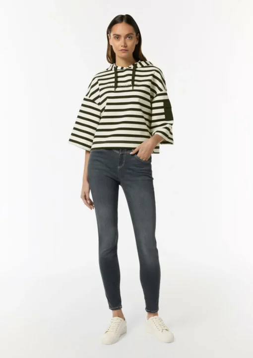 Kapuzen-Sweatshirt im Relaxed Fit mit Folienprint
