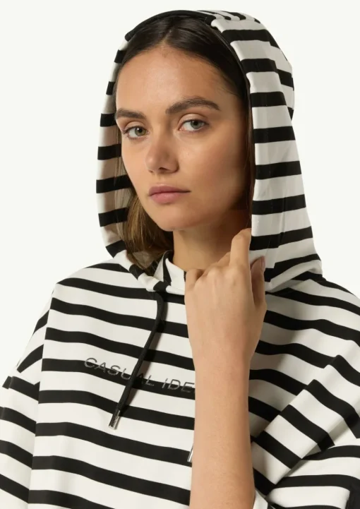 Kapuzen-Sweatshirt im Relaxed Fit mit Folienprint