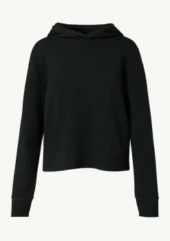 Kapuzen-Sweatshirt mit Satin-Details
