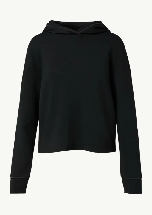 Kapuzen-Sweatshirt mit Satin-Details